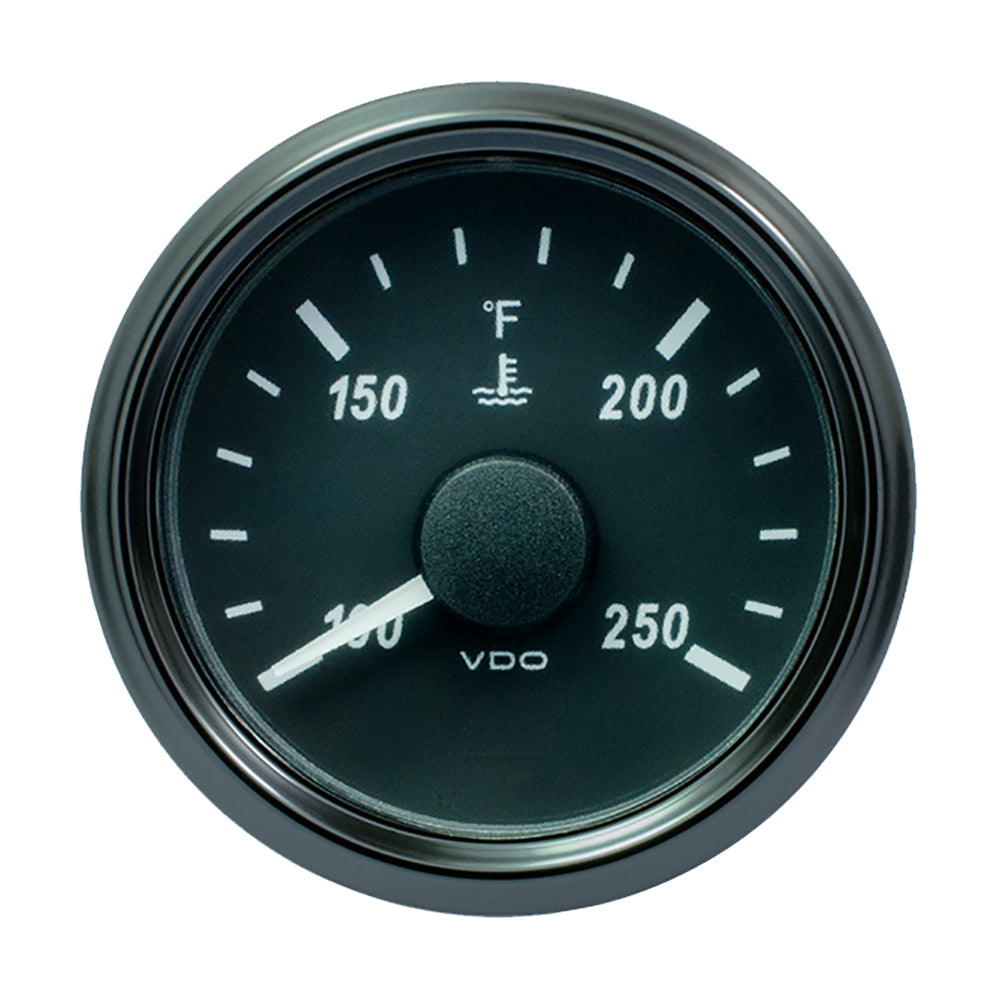 VDO SingleViu 52mm 2116 Water Temperature Gauge 250F 45030 Ohm A2C3833340030